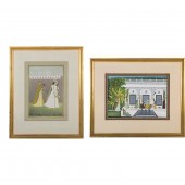 (LOT OF 2) INDIAN MINIATURE PA