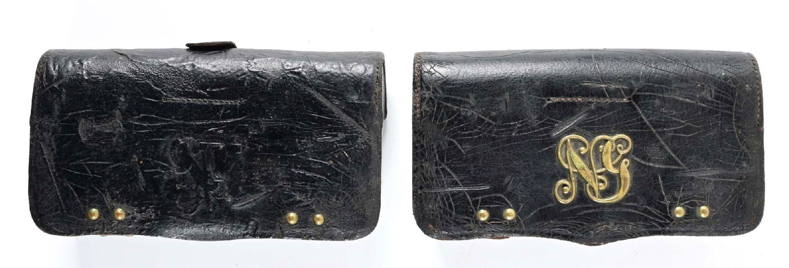 LOT OF 2: INDIAN WARS ERA LEATHER