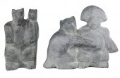 (LOT OF 2) INUIT FIGURAL SCULP