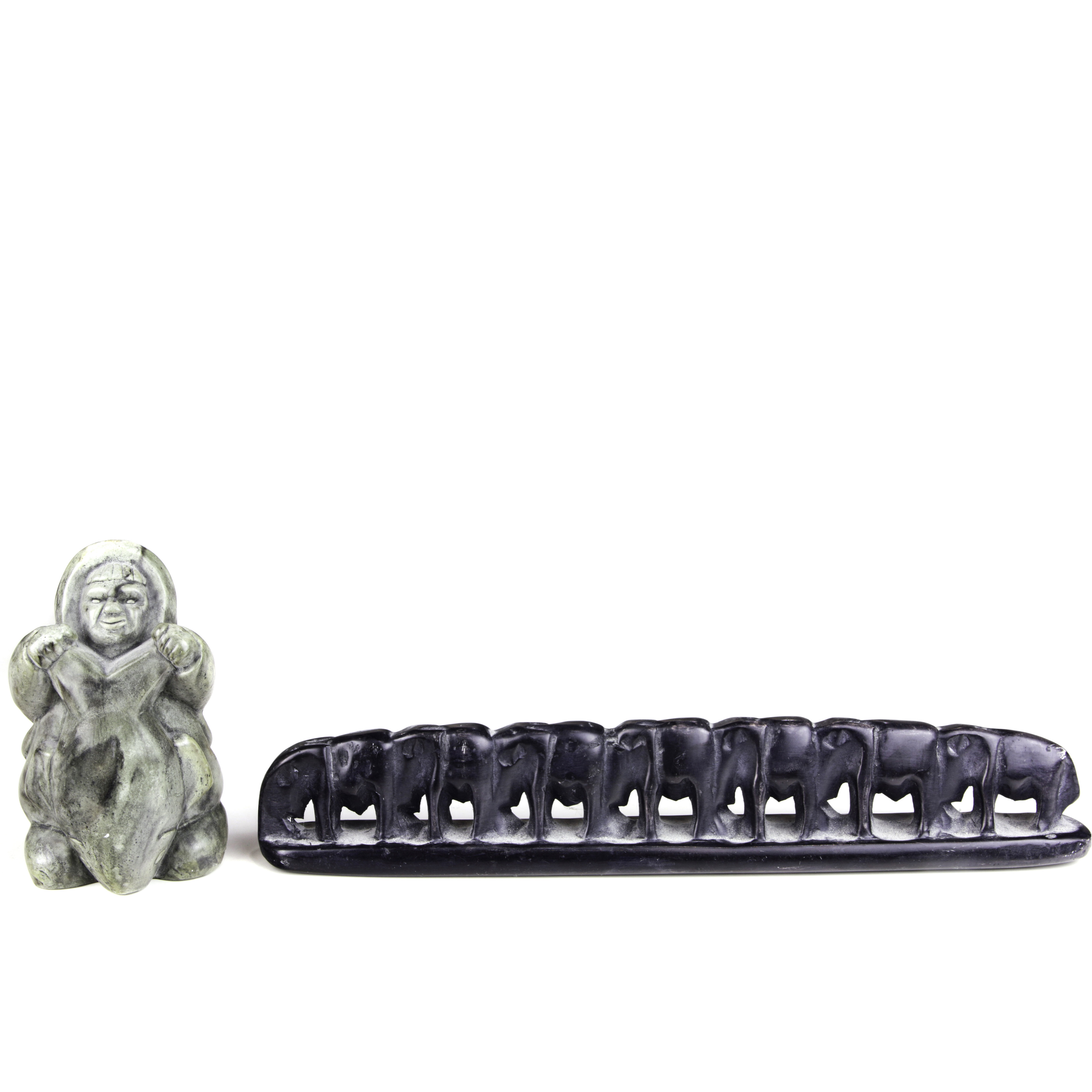(LOT OF 2) INUIT FIGURE OF