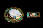 (LOT OF 2) ITALIAN ENAMELED SI