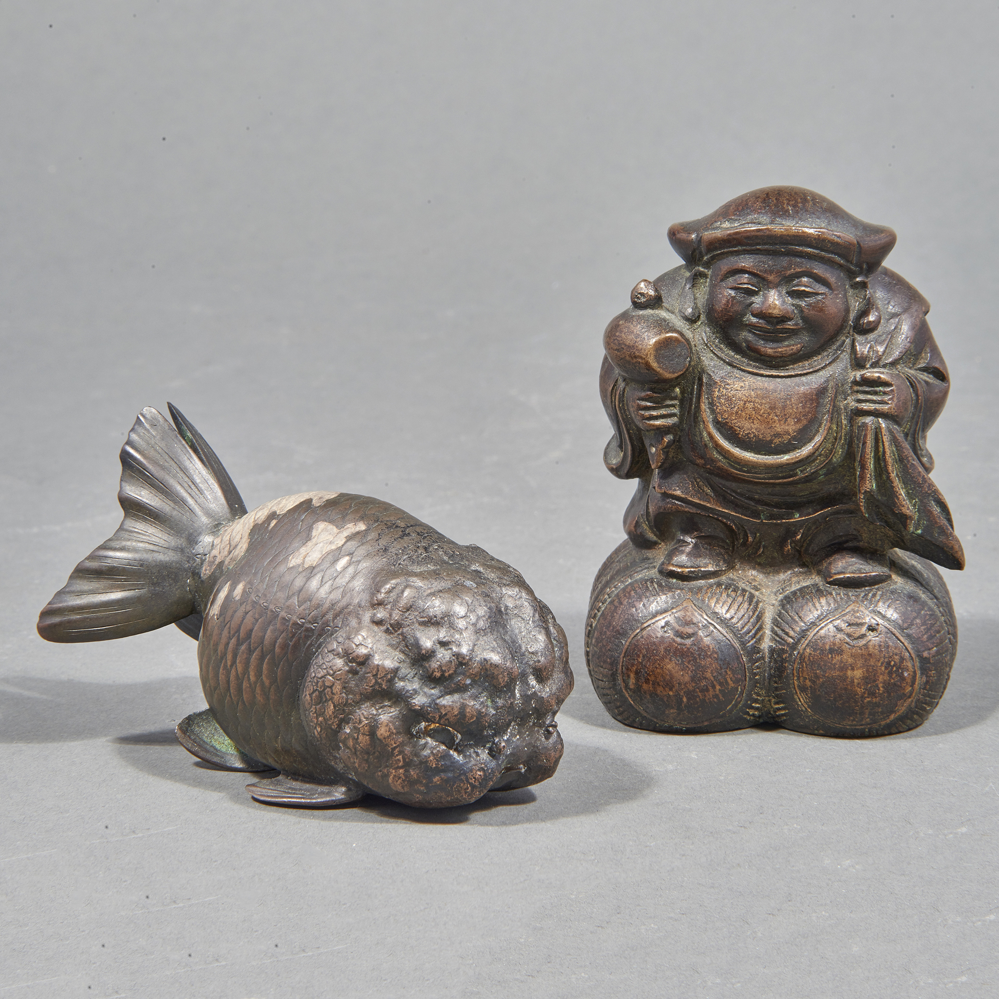 (LOT OF 2) JAPANESE BRONZE