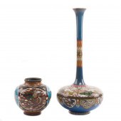 (LOT OF 2) JAPANESE CLOISONNE