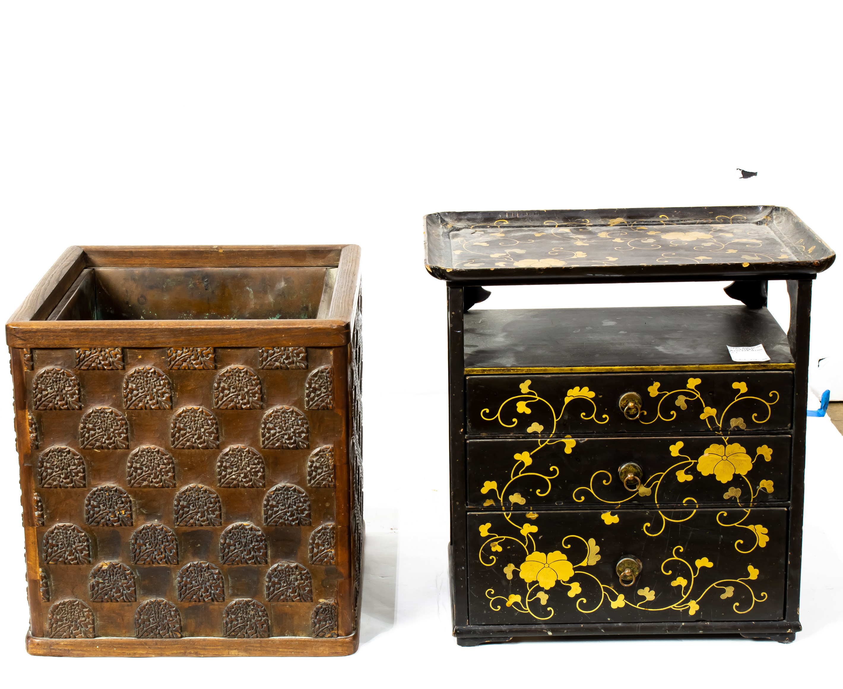 (LOT OF 2) JAPANESE FURNITURE ITEMS