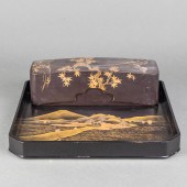 (LOT OF 2) JAPANESE GILT LACQU