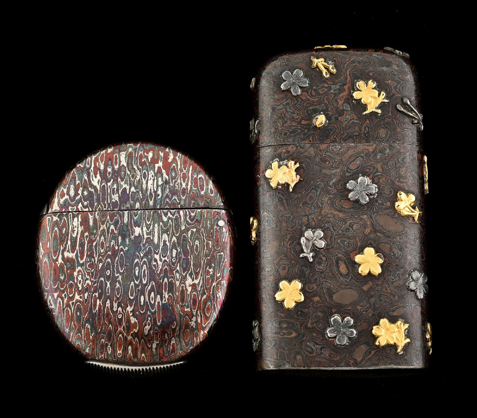LOT OF 2: JAPANESE MATCH SAFES(A)