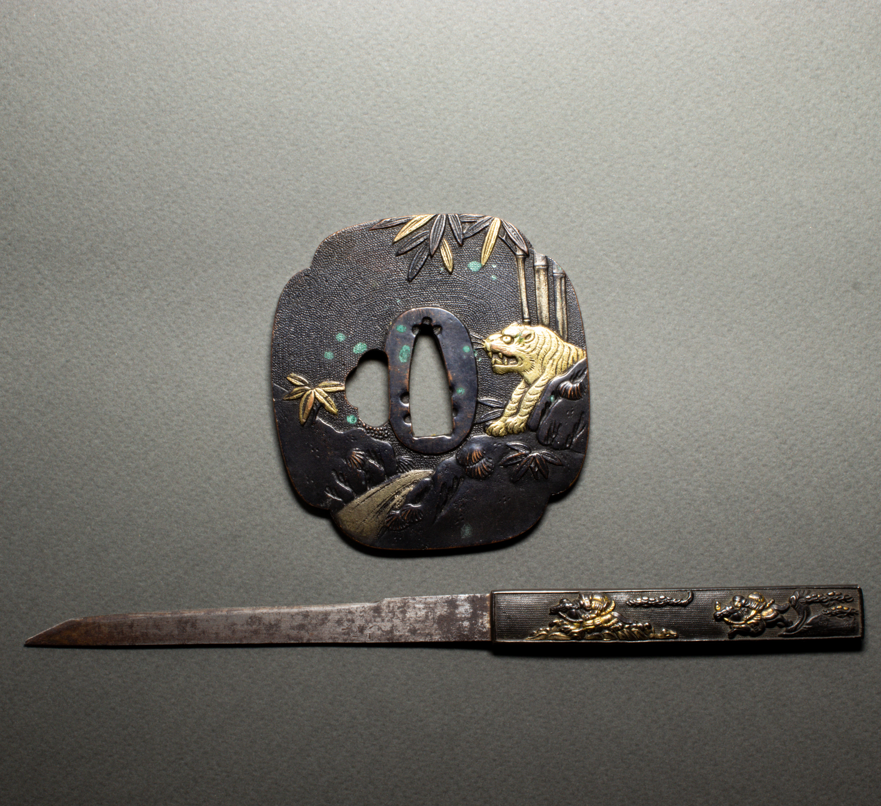 (LOT OF 2) JAPANESE METAL OBJECTS