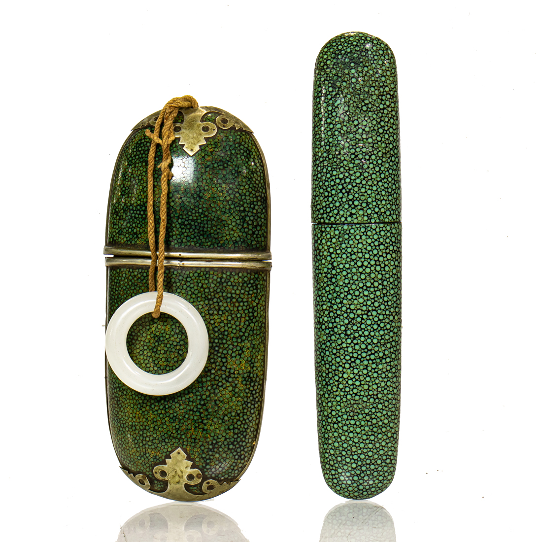(LOT OF 2) JAPANESE SHAGREEN