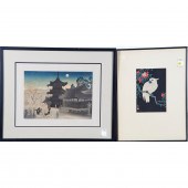 (LOT OF 2) JAPANESE WOODBLOCK