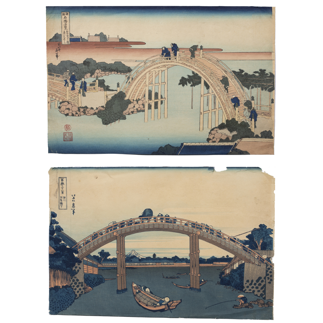 (LOT OF 2) JAPANESE WOODBLOCK