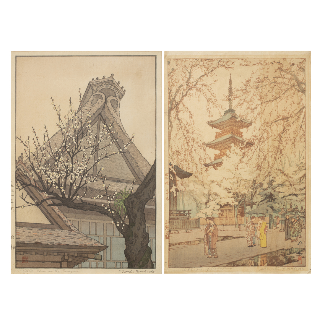 (LOT OF 2) JAPANESE WOODBLOCKS BY