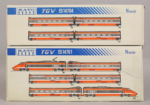 LOT OF 2 KATO TGV S14704 N GAUGELot