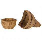 (LOT OF 2) KLAMATH BASKETRY HA
