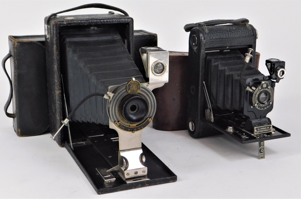 LOT OF 2 KODAK FOLDING CAMERAS #1