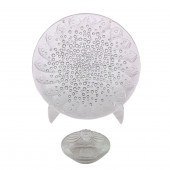 (LOT OF 2) LALIQUE GLASS ROSCO