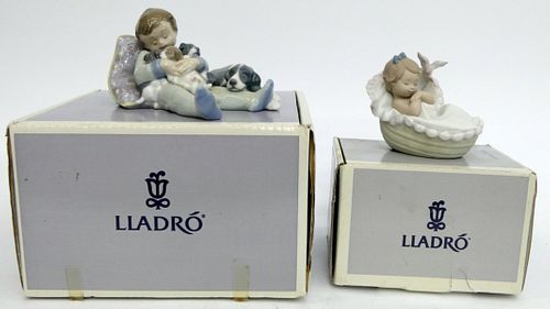 LOT OF 2 LLADRO SPANISH PORCELAIN