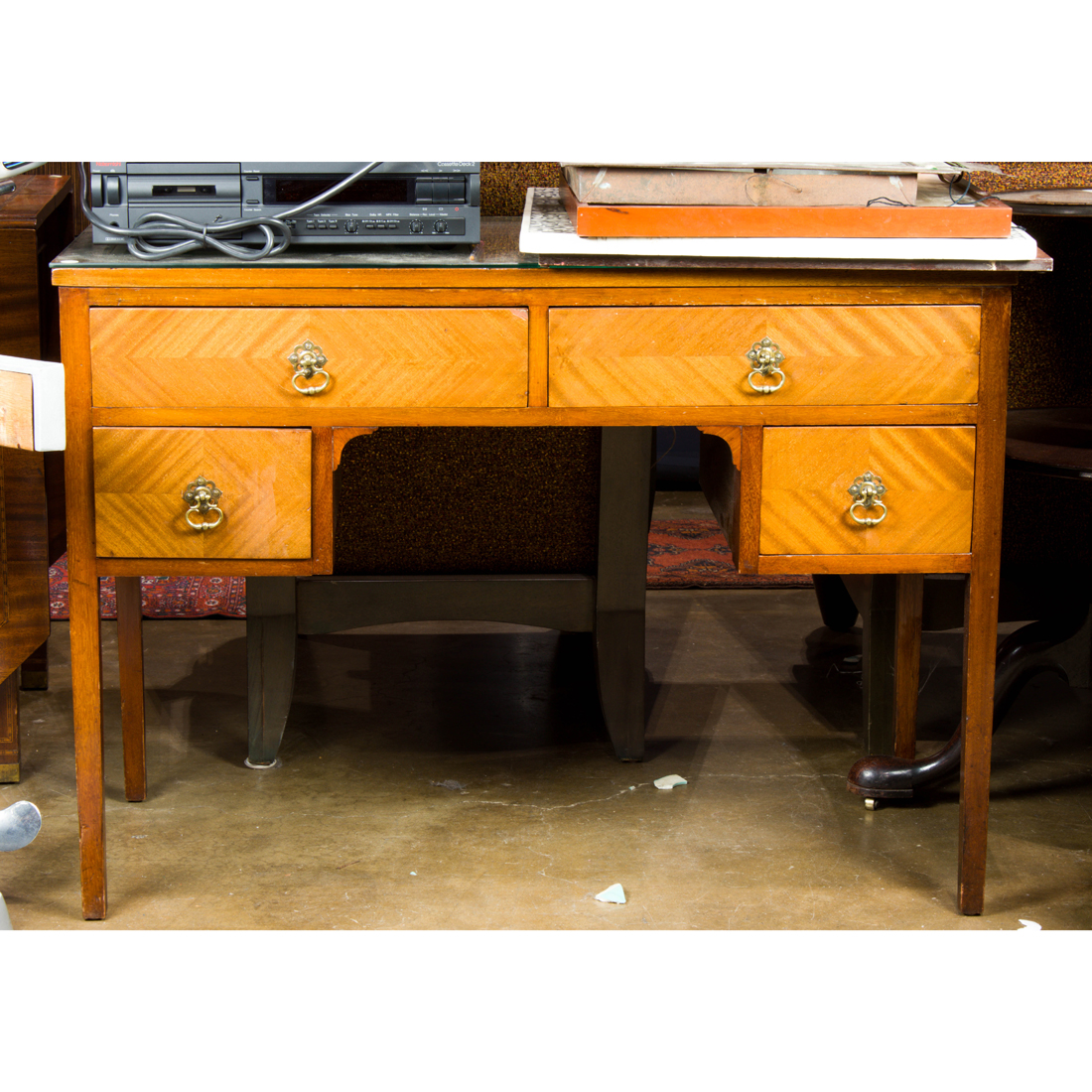(LOT OF 2) MAHOGANY LADIES
