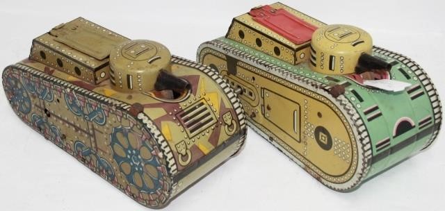 LOT OF 2 MARX TIN LITHOGRAPH WWI