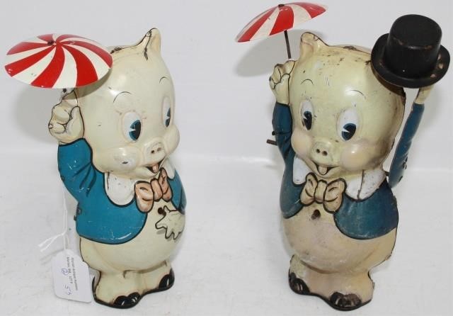LOT OF 2 MARX TIN LITHOGRAPH