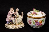 (LOT OF 2) MEISSEN PORCELAIN F