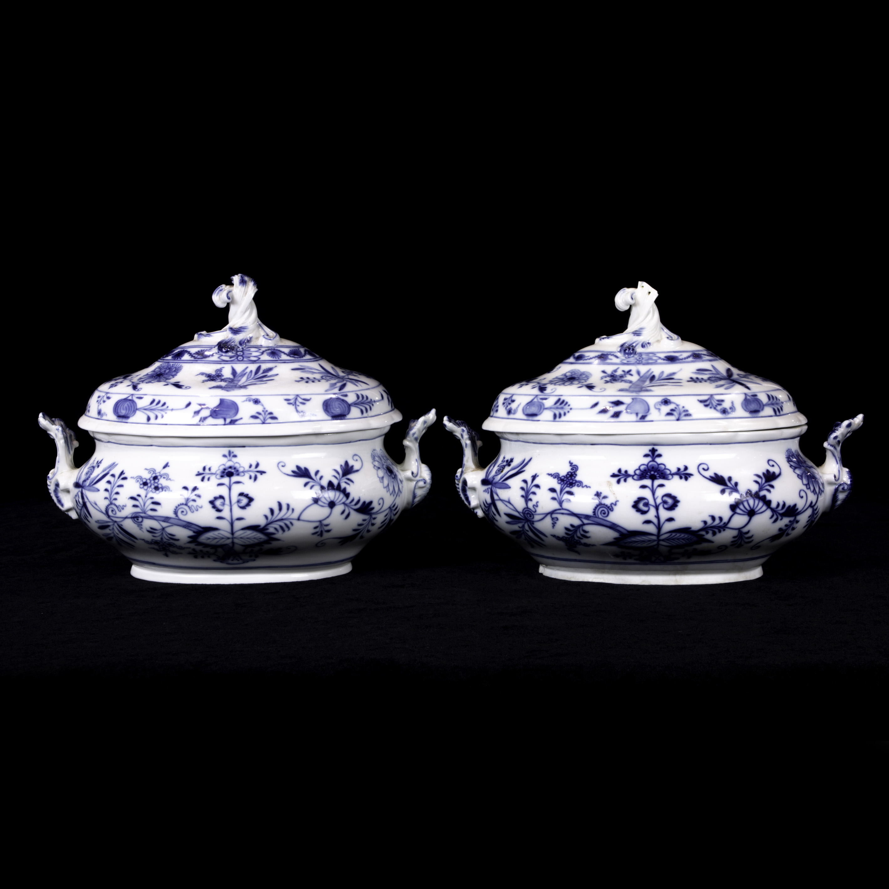 (LOT OF 2) MEISSEN PORCELAIN