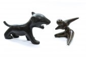 (LOT OF 2) MODERN BRONZE FIGUR