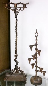 (LOT OF 2) MODERNIST CANDELABR
