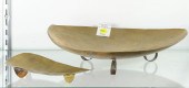 (LOT OF 2) MODERNIST HAMMERED