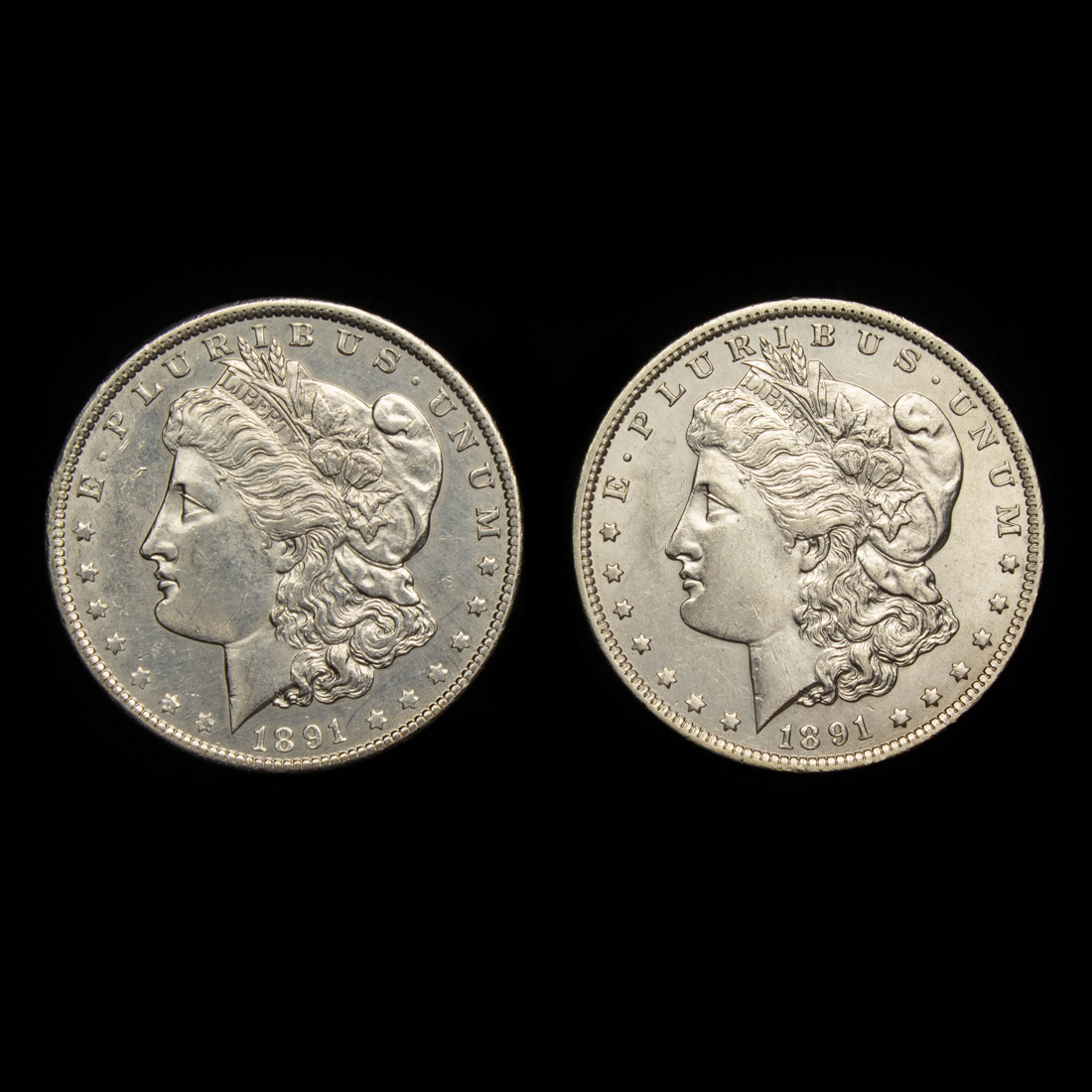 (LOT OF 2) MORGAN SILVER DOLLARS