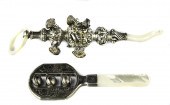 (LOT OF 2) MOTHER OF PEARL MOU