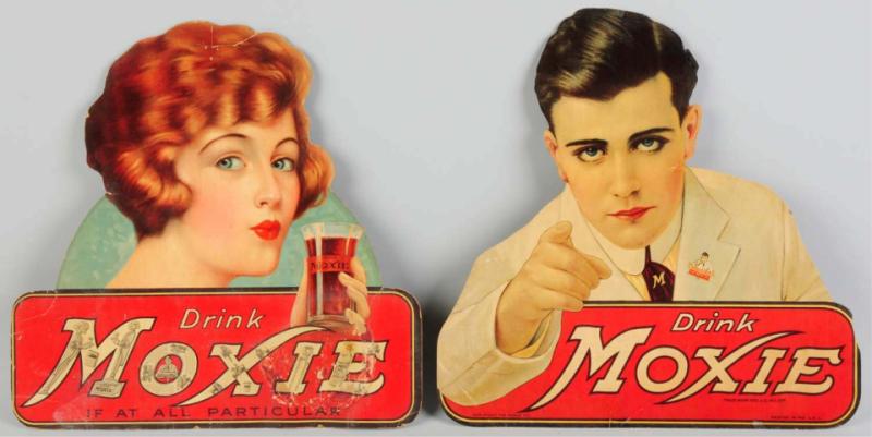 Lot of 2: Moxie Cardboard Cutouts.