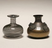Lot of 2 Murano glass vases, f