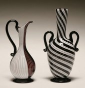Lot of 2 Murano vases in the s