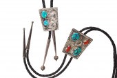 (LOT OF 2) NAVAJO TURQUOISE IN
