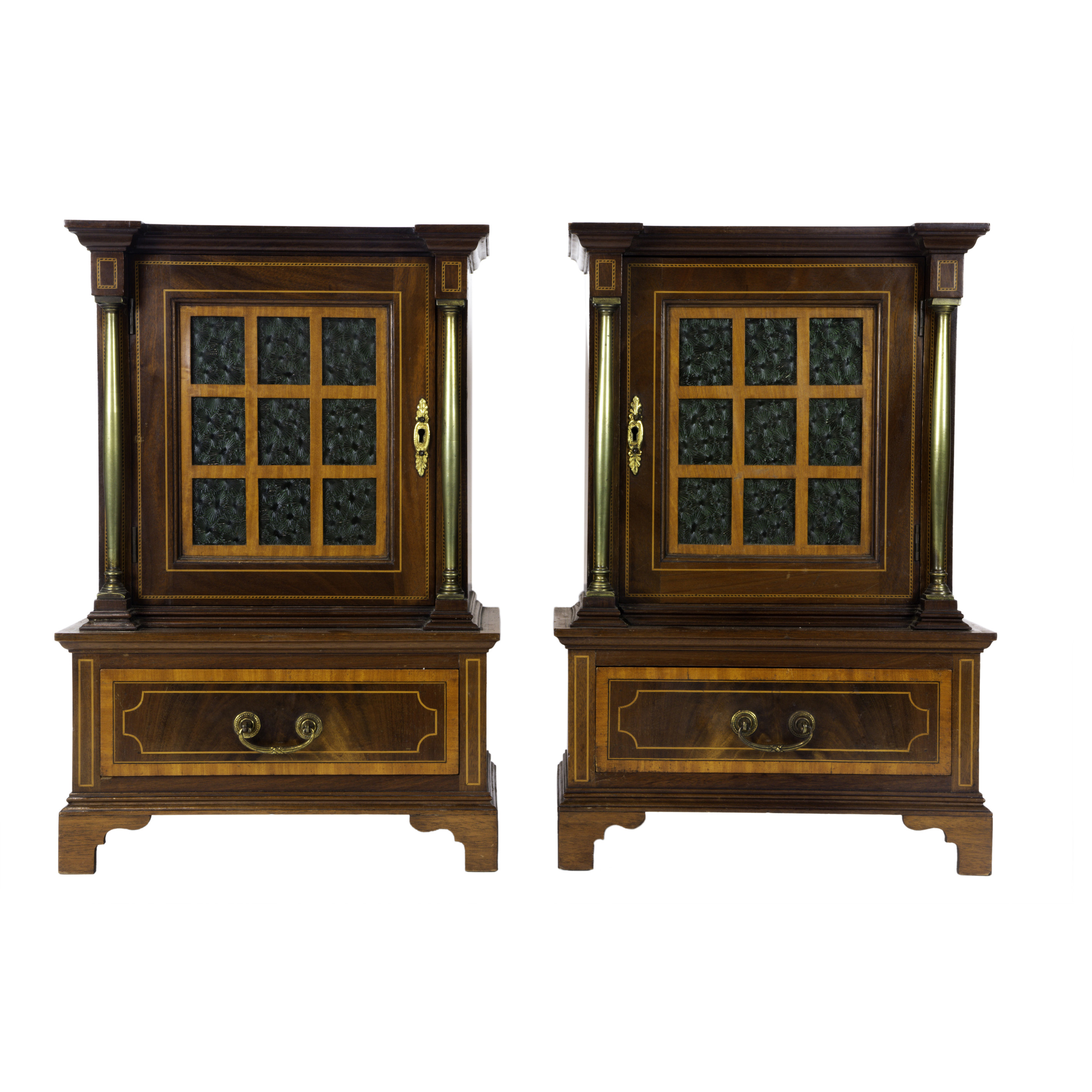 (LOT OF 2) PAIR OF INLAID