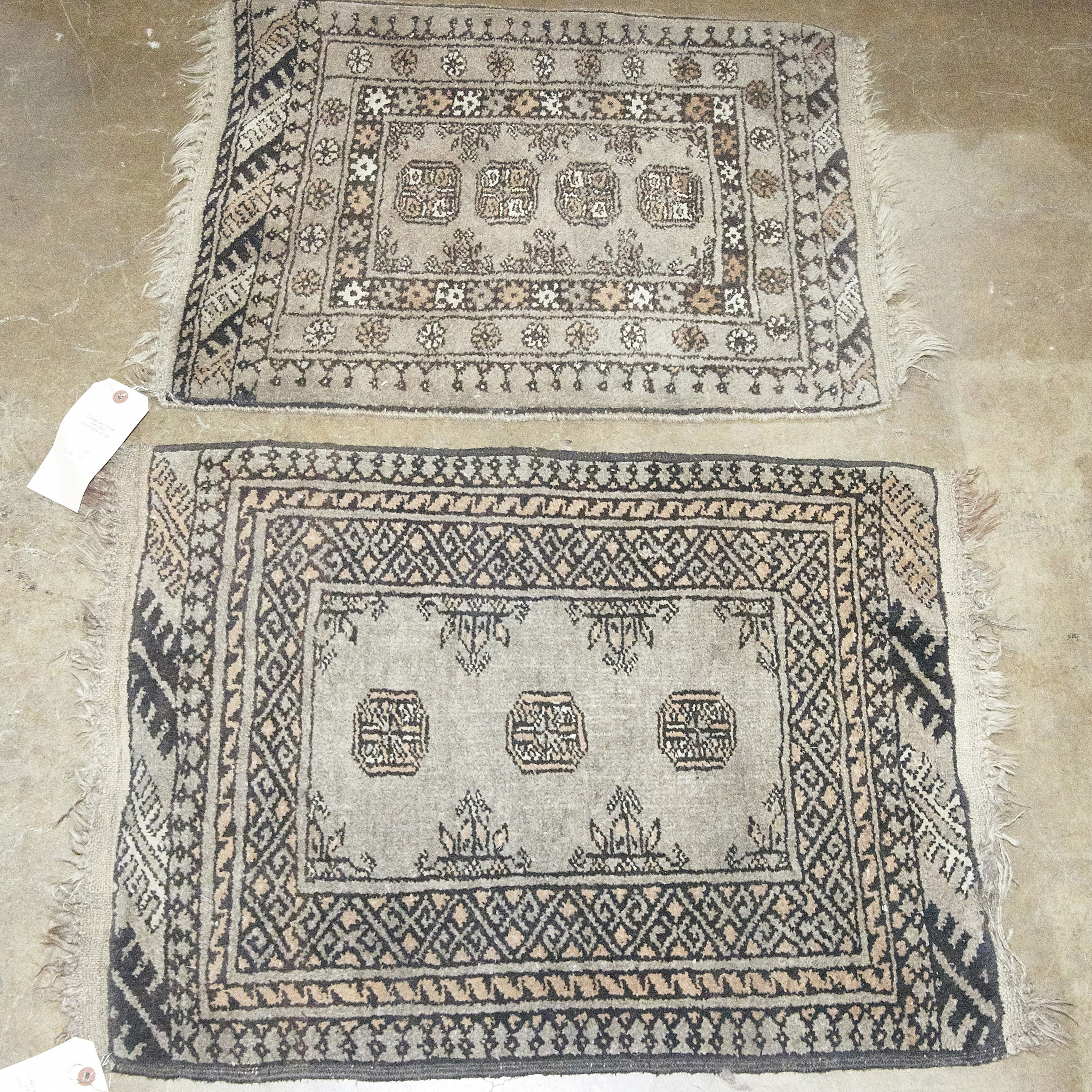 (LOT OF 2) PAKISTANI BOKHARA MATS