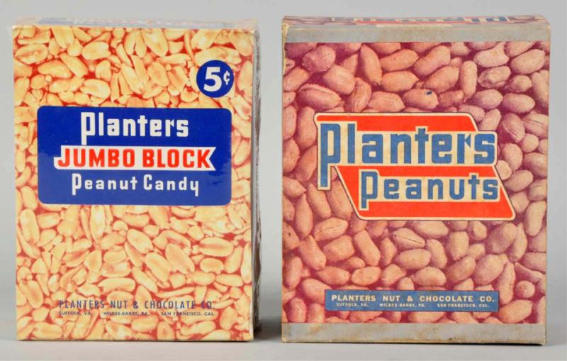 Lot of 2: Planters Peanut Boxes. 