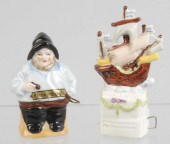 Lot of 2: Porcelain Figural Se