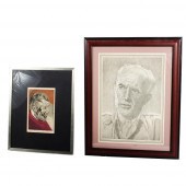 LOT OF 2 PORTRAITS: PISANO, PA