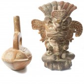 (LOT OF 2) PRE-COLUMBIAN RED C