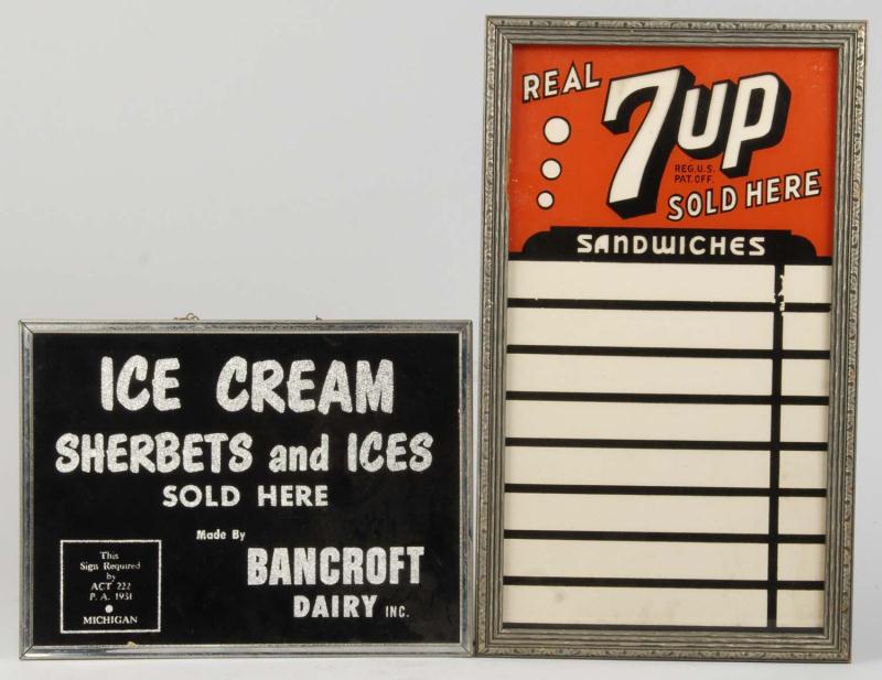 Lot of 2: Reverse on Glass