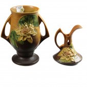 (LOT OF 2) ROSEVILLE WATERLILY