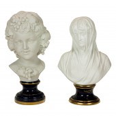 (LOT OF 2) SEVRES STYLE BISQUE