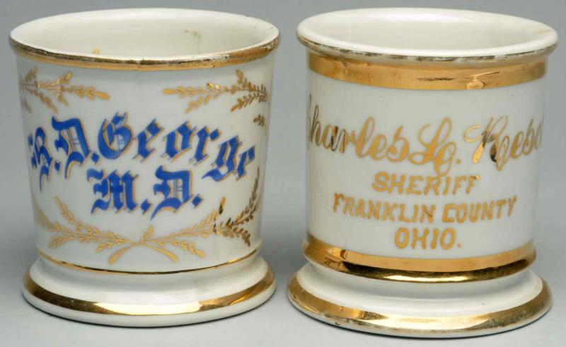 Lot of 2: Shaving Mugs. 