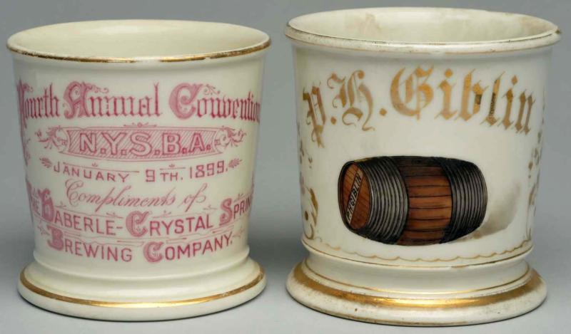 Lot of 2: Shaving Mugs.  Includes a
