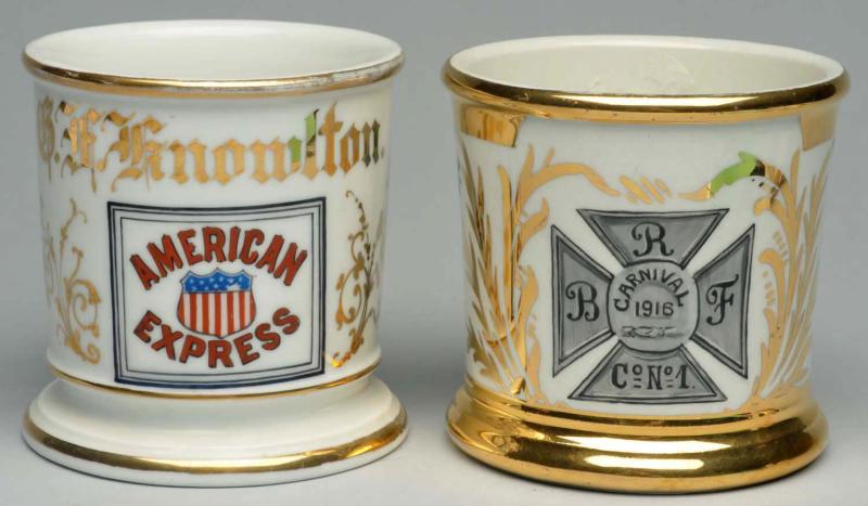 Lot of 2: Shaving Mugs.  Includes