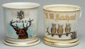 Lot of 2: Shaving Mugs. <br />