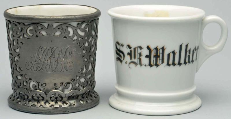 Lot of 2: Shaving Mugs.  Includes