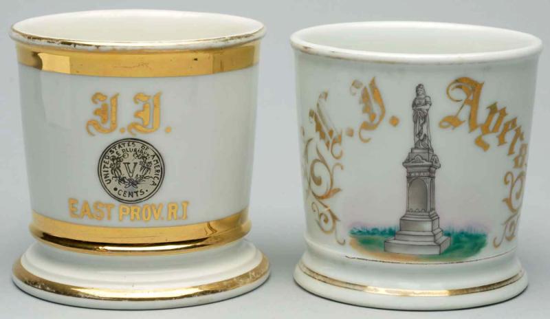 Lot of 2: Shaving Mugs. 