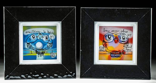 LOT OF 2 SIGNED & FRAMED LEBO